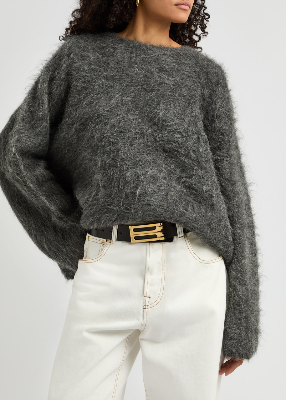 Victoria Beckham Jumbo Frame Leather Belt - 2
