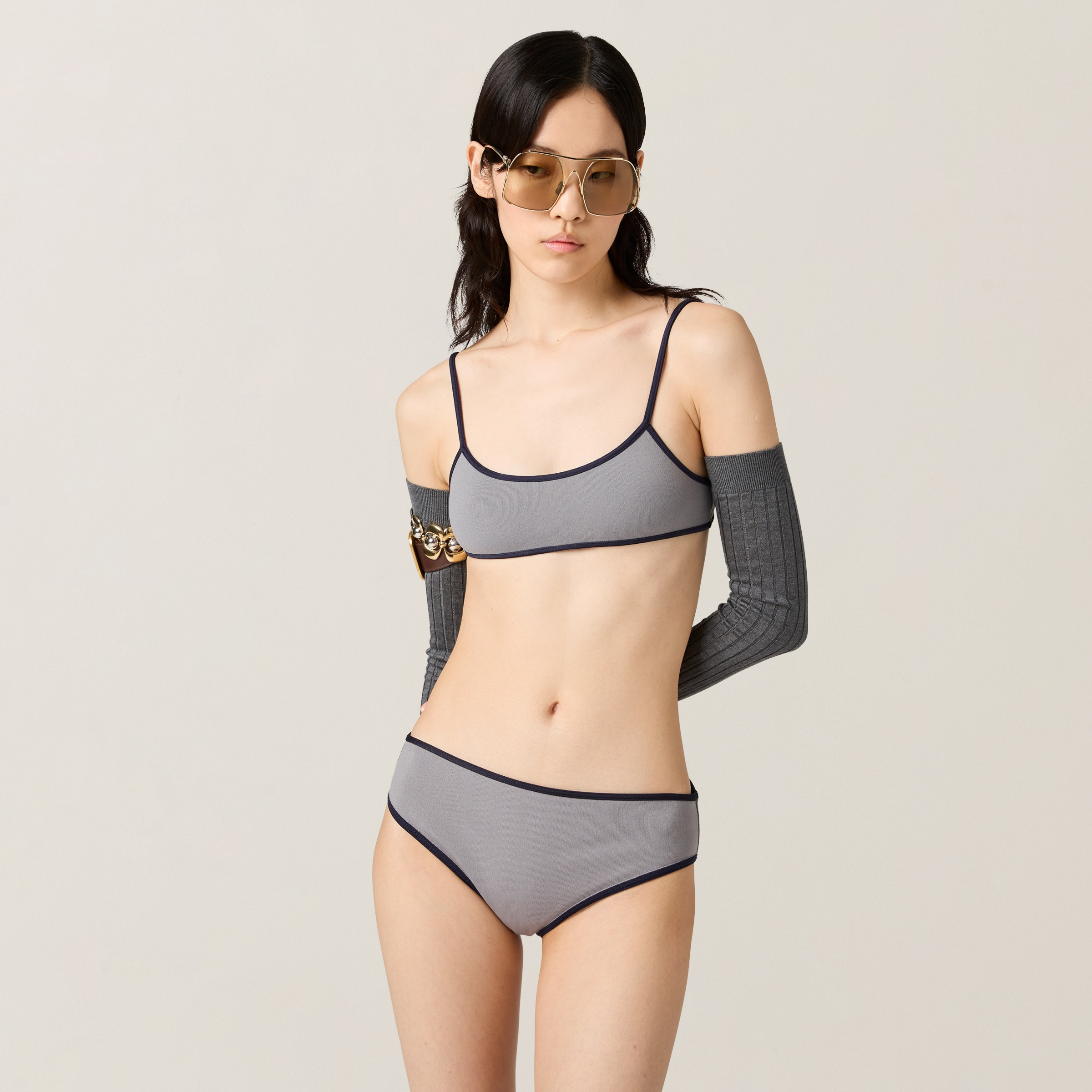 Technical knit swimsuit bottom - 2