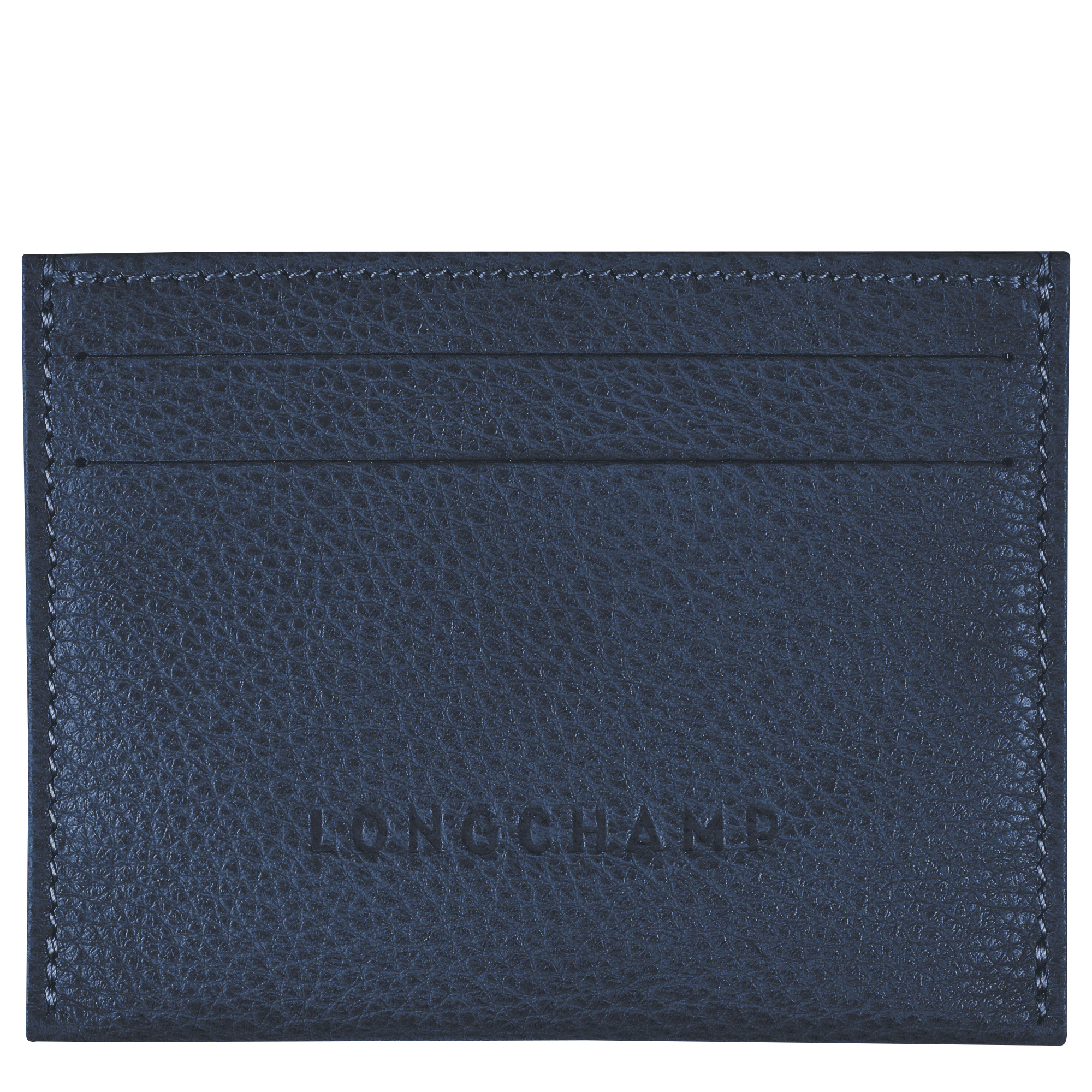 Le Foulonné Cardholder Navy - Leather - 1