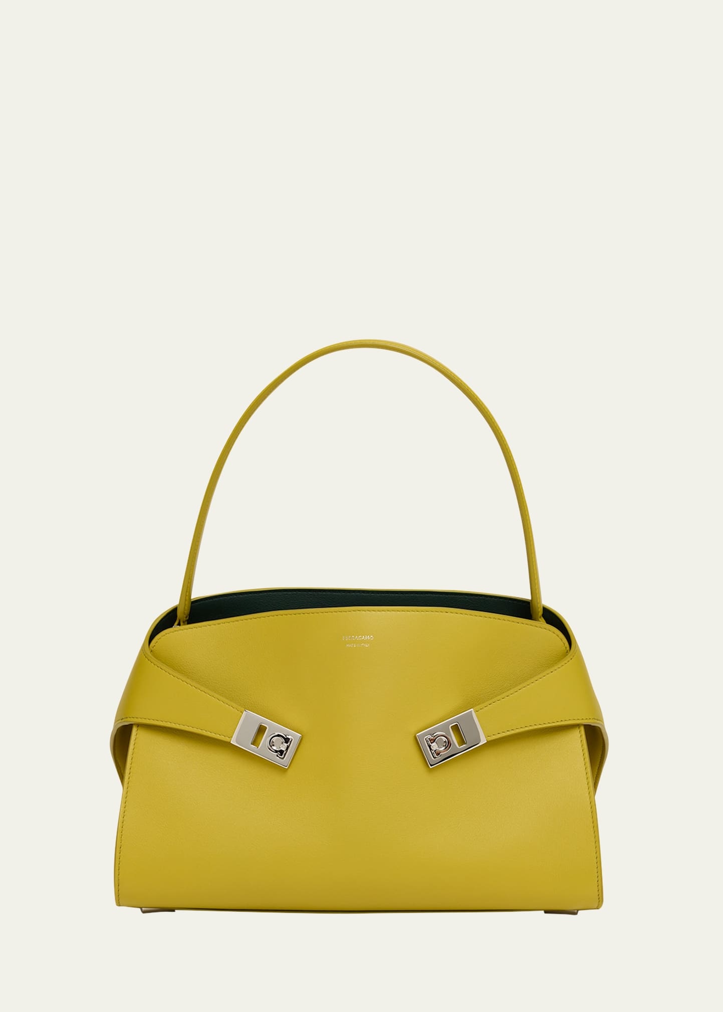 Hug Small Bicolor Leather Shoulder Bag - 1