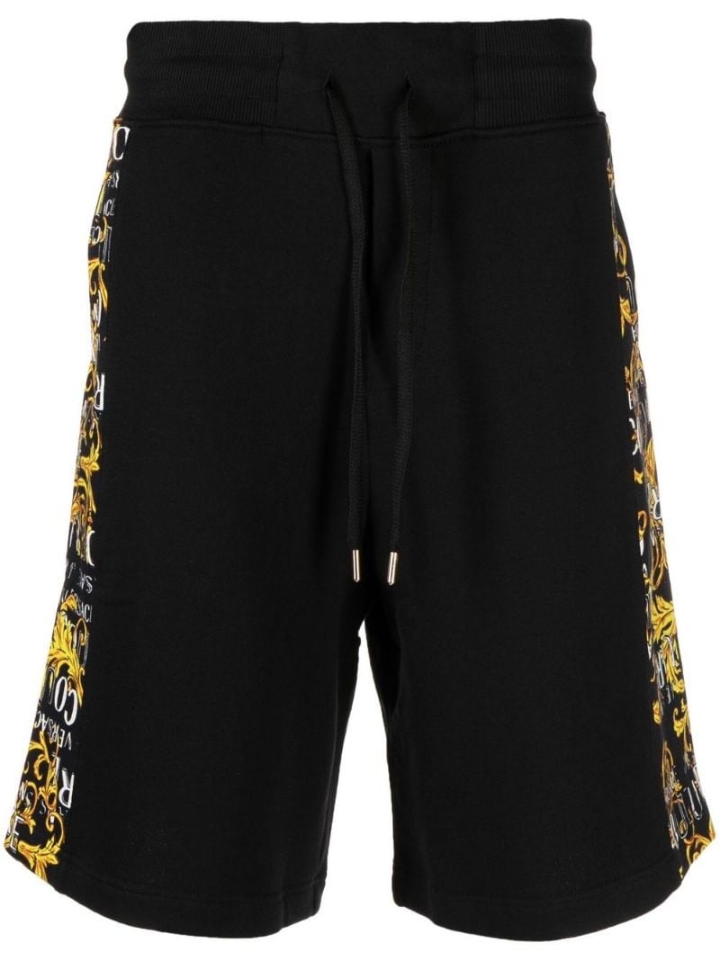 side baroque-print bermuda shorts - 1