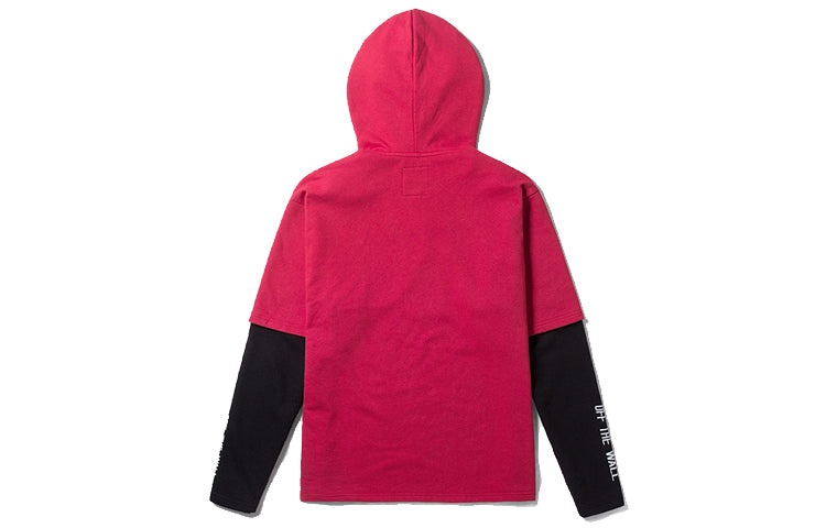 Vans Red Black Colorblock Alphabet Printing Couple Style Red VN0A3QTQ0PZ - 2