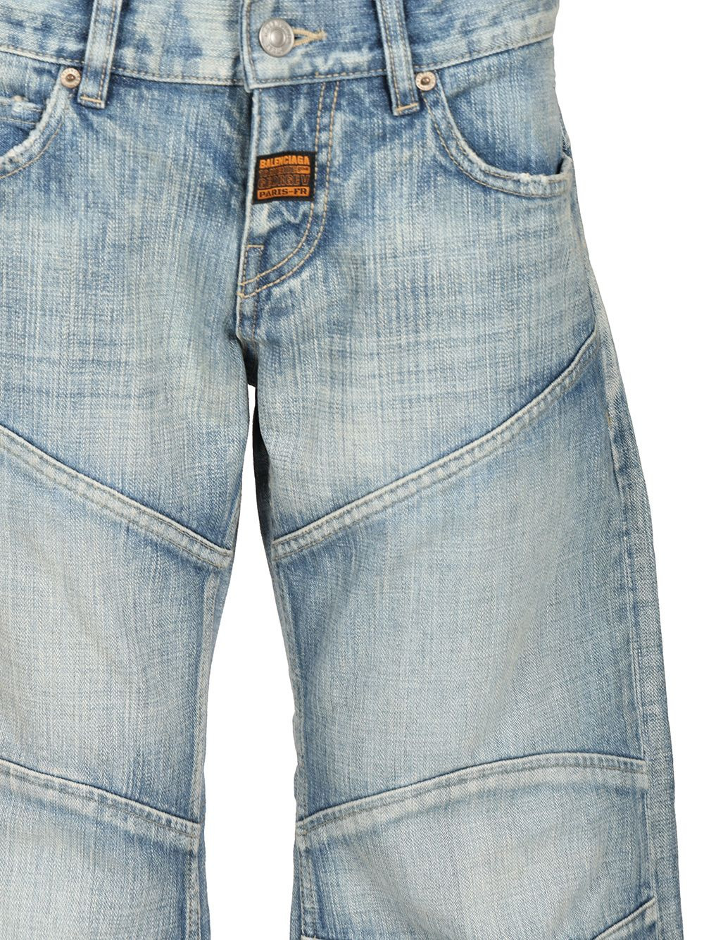 Fitted Low-Waist Jeans Blue - 4