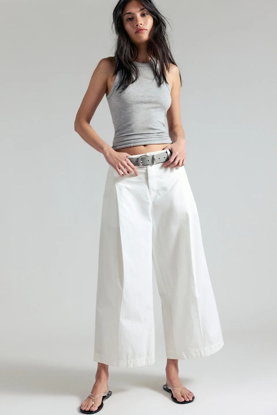 Silverlake Wide-Leg Chino Trousers - 1
