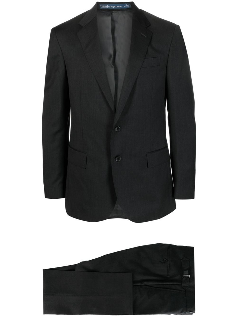 twill wool single-breasted suit 1