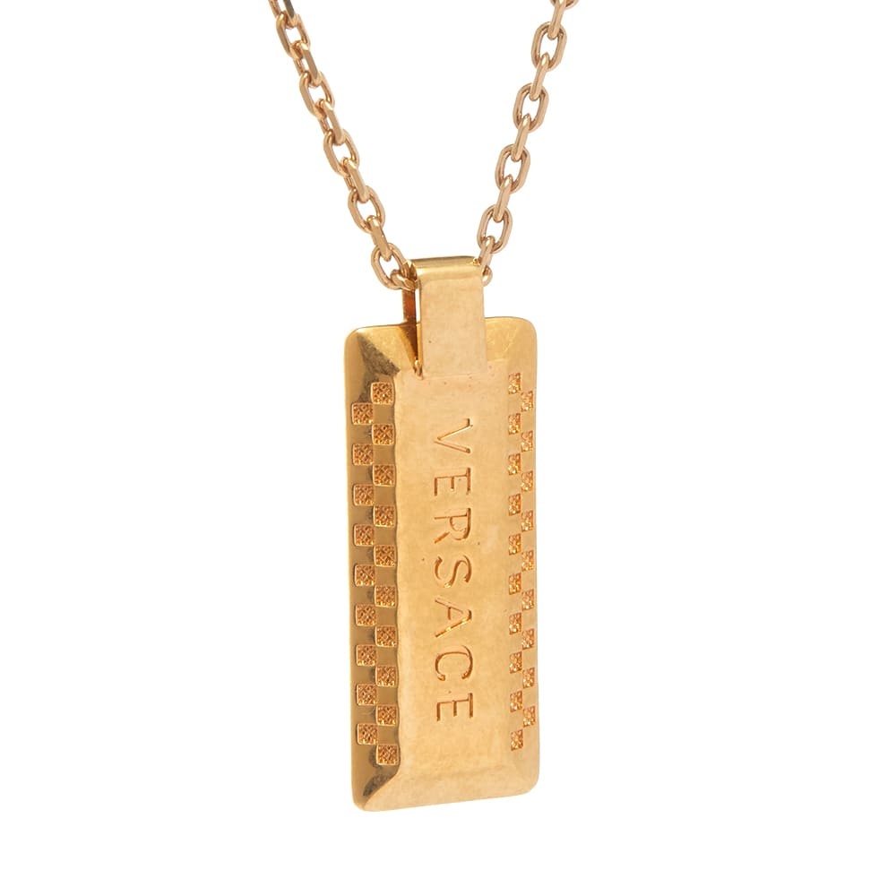 Versace Logo Pendant and Necklace - 2