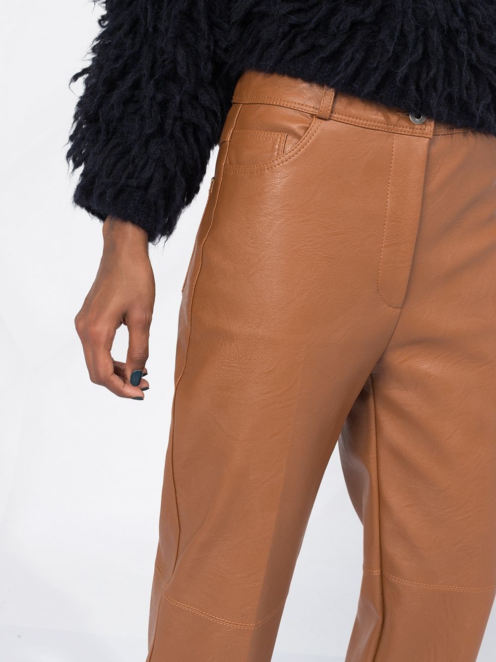 Hayley faux-leather trousers - 5