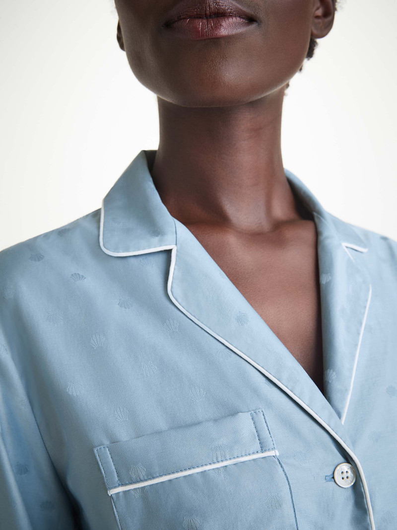 Women's Pajamas Kate 11 Cotton Jacquard Blue 6