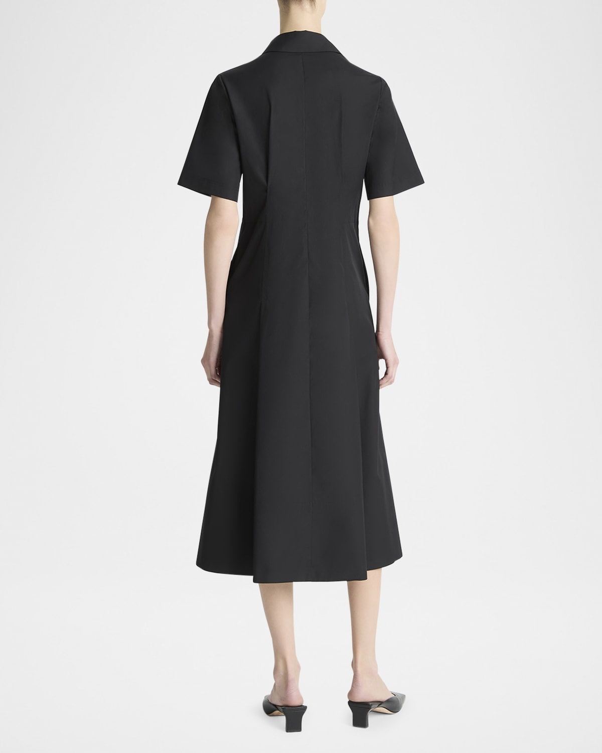 Short-Sleeve Midi Shirtdress - 3