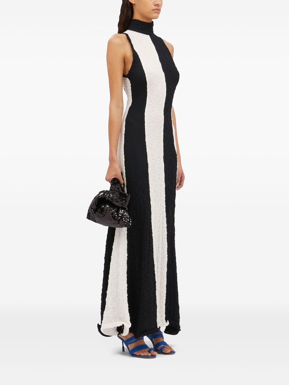 striped maxi dress - 3