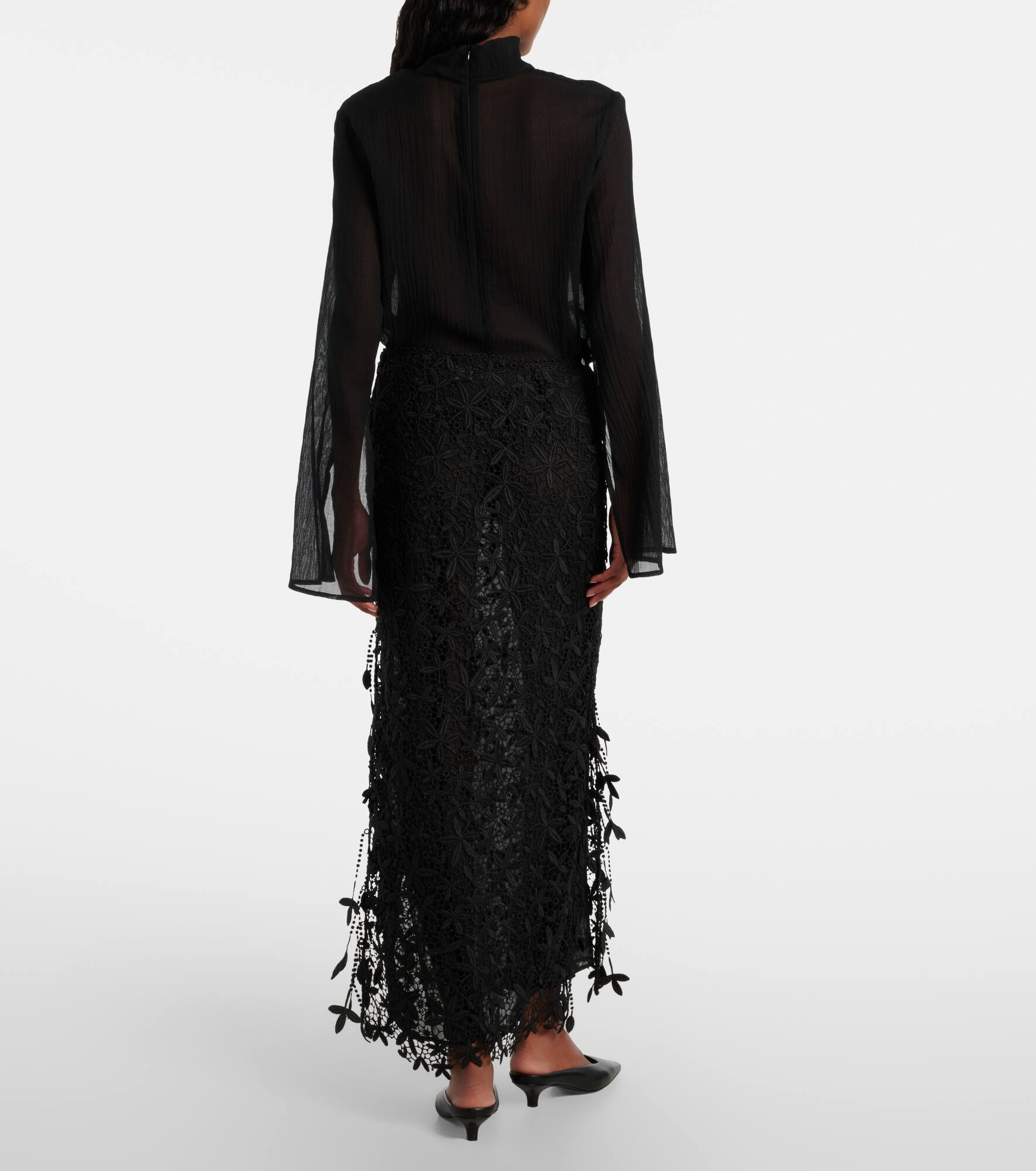 Low-rise maxi skirt - 3