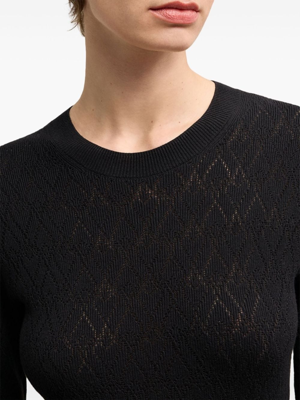 pointelle midi-dress - 6