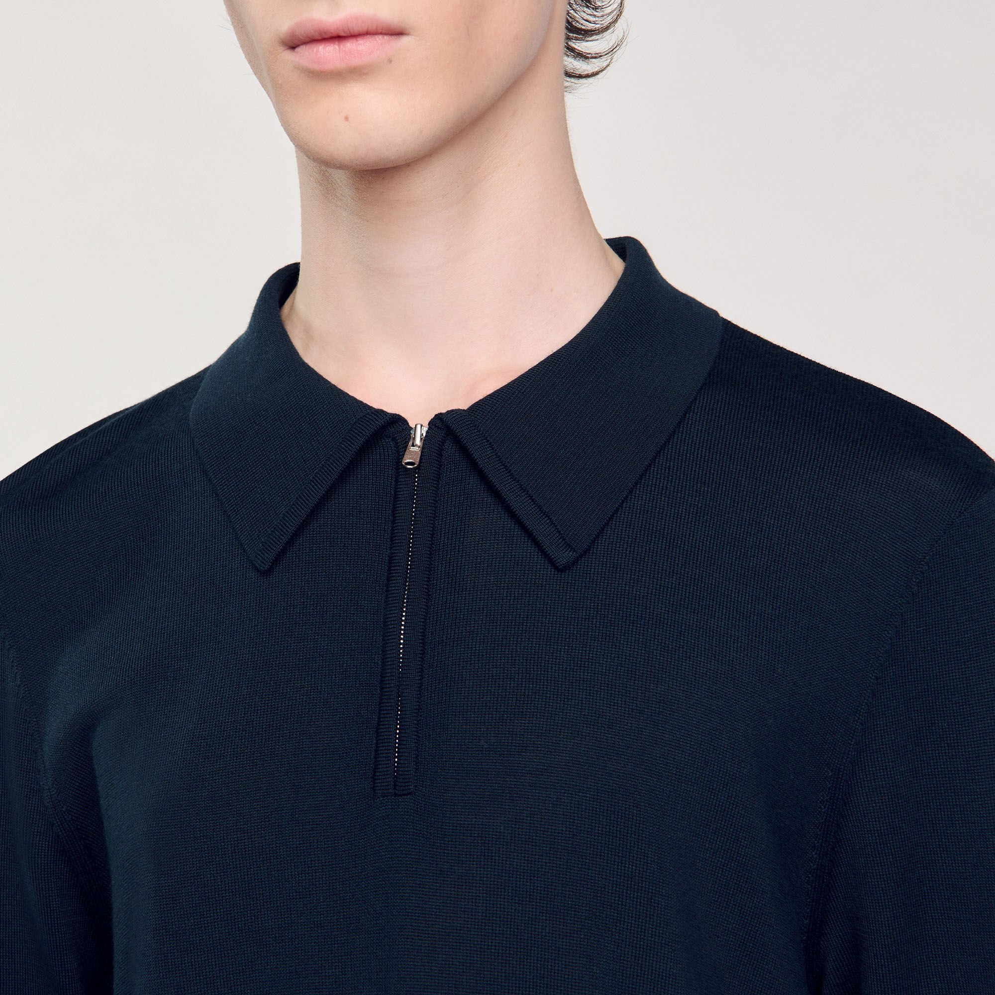 KNITTED POLO SWEATER - 4