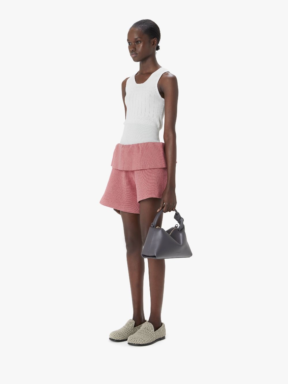 FOLD OVER ASYMMETRIC SHORTS - 4