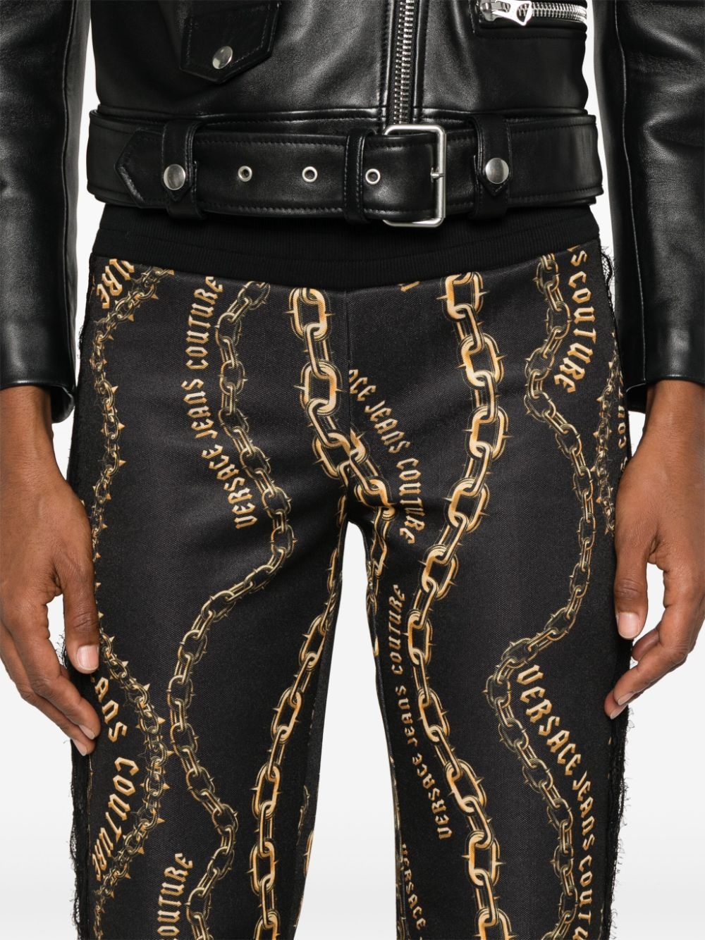 Chain Couture lace trousers - 5