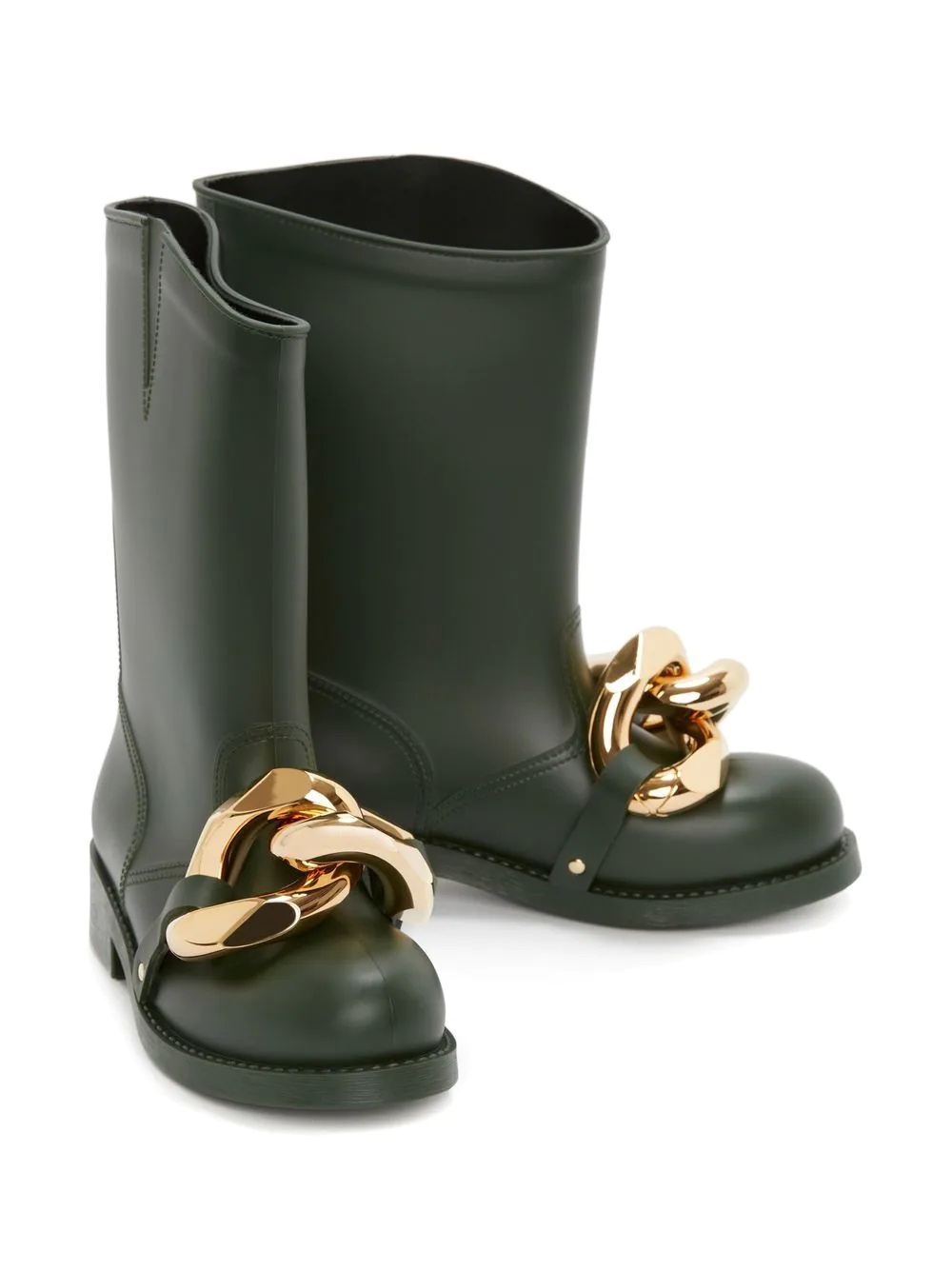 chain-link detail ankle boots - 2