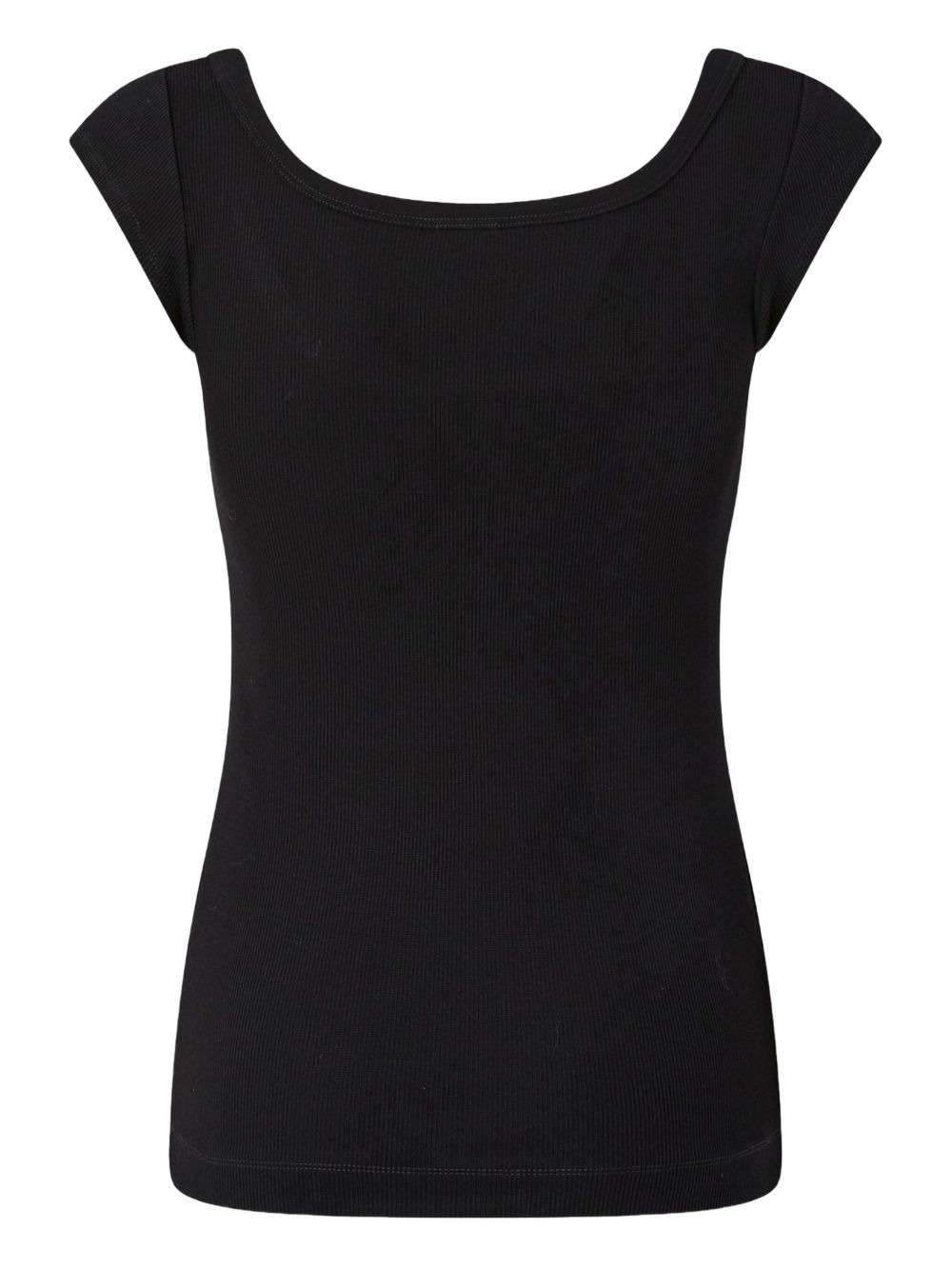 ribbed square-neck T-shirt - 2