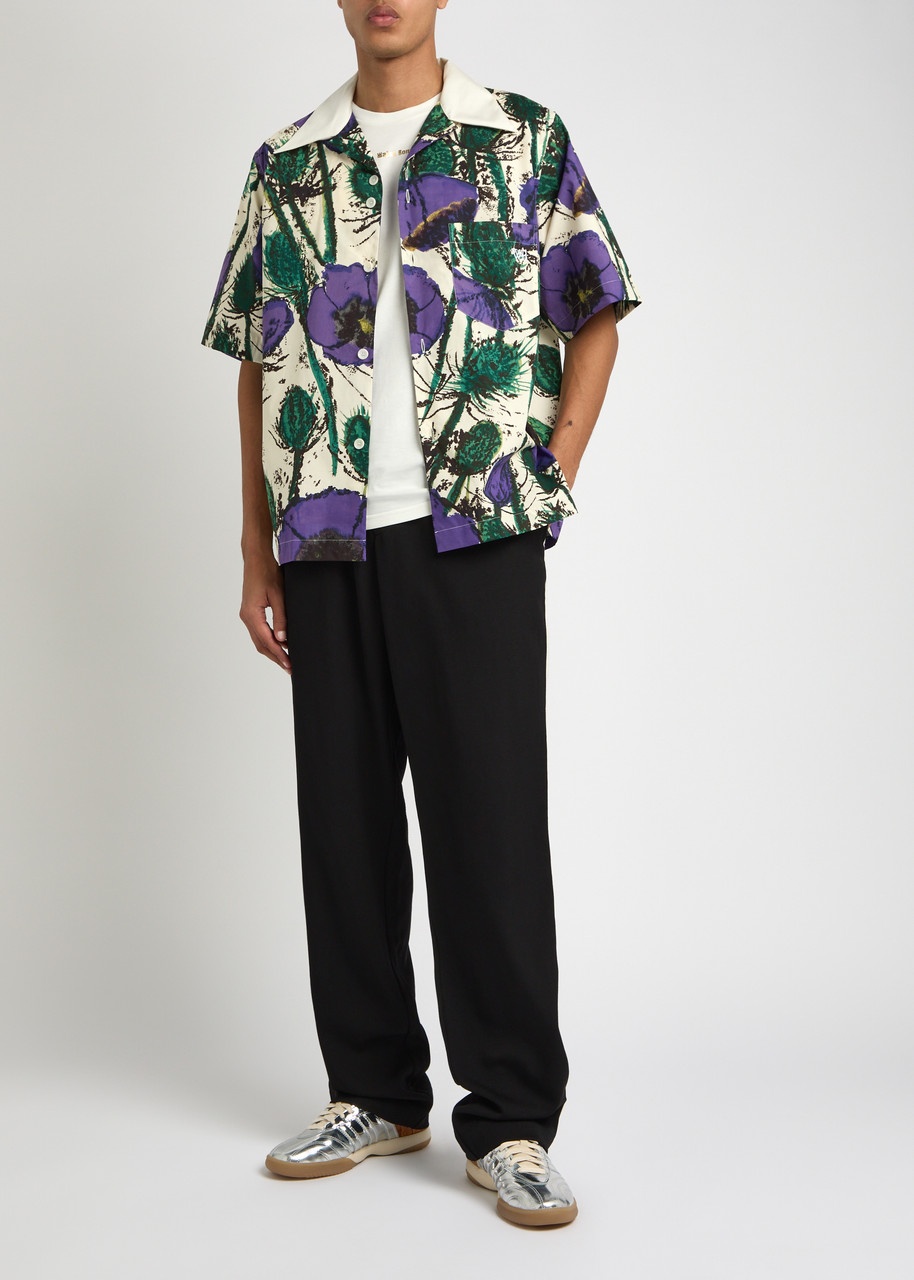 Wales Bonner Highlife Bowling Printed Cotton Shirt - 4