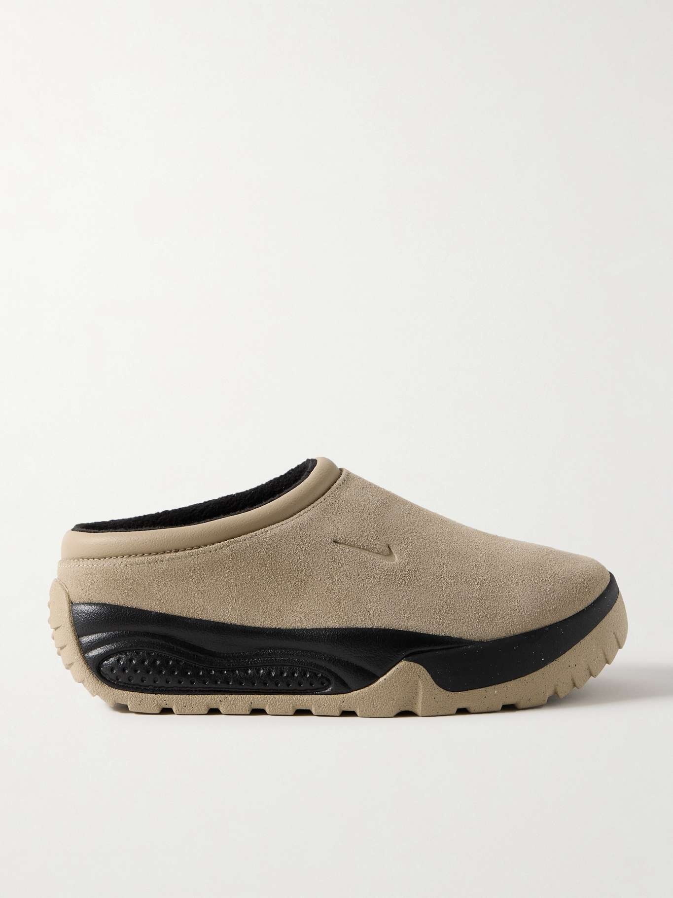 ACG Rufus leather-trimmed suede slip-on sneakers - 1