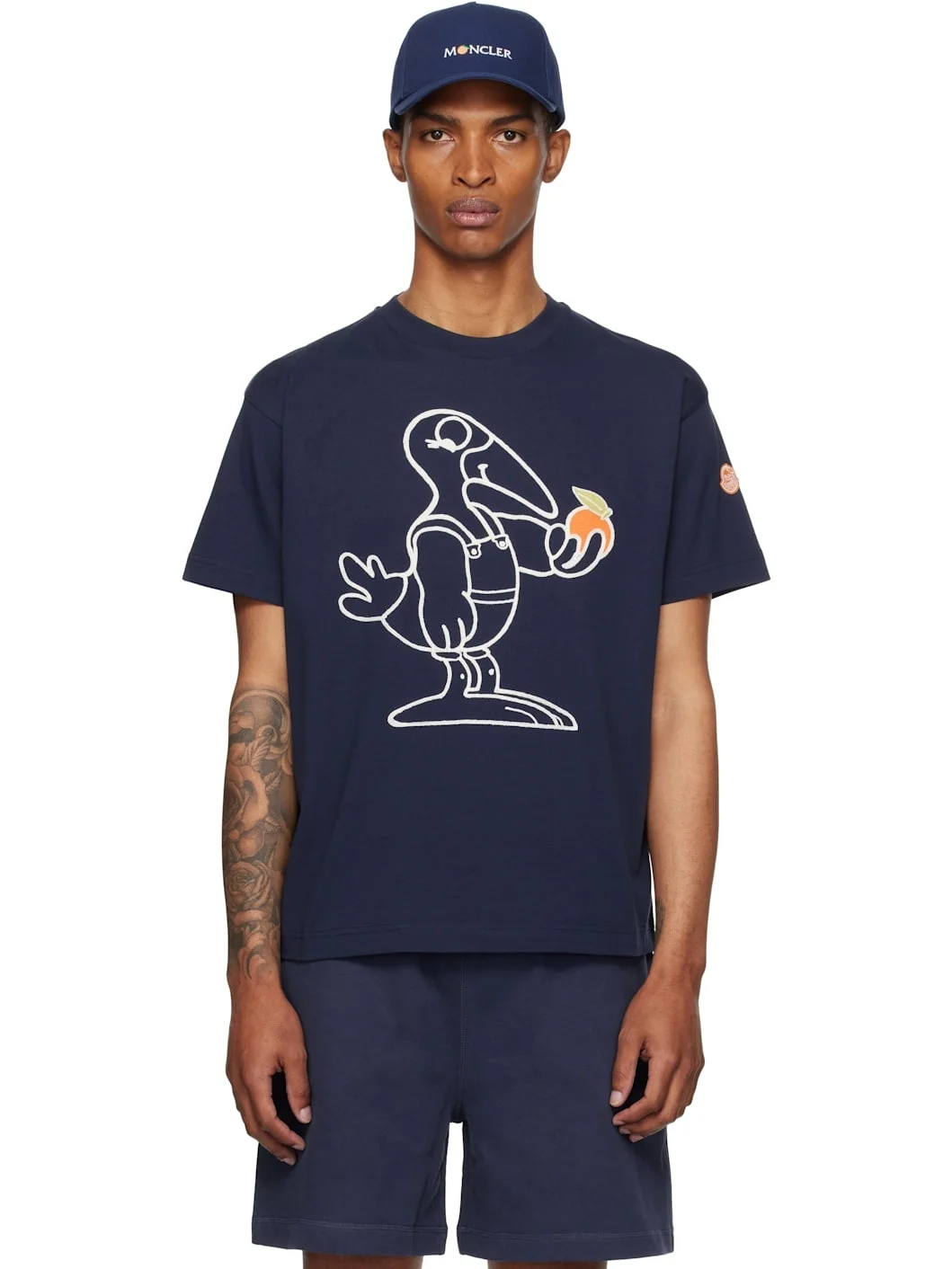 Moncler x Gilga Farm Navy Short Sleeve T-shirt - 1