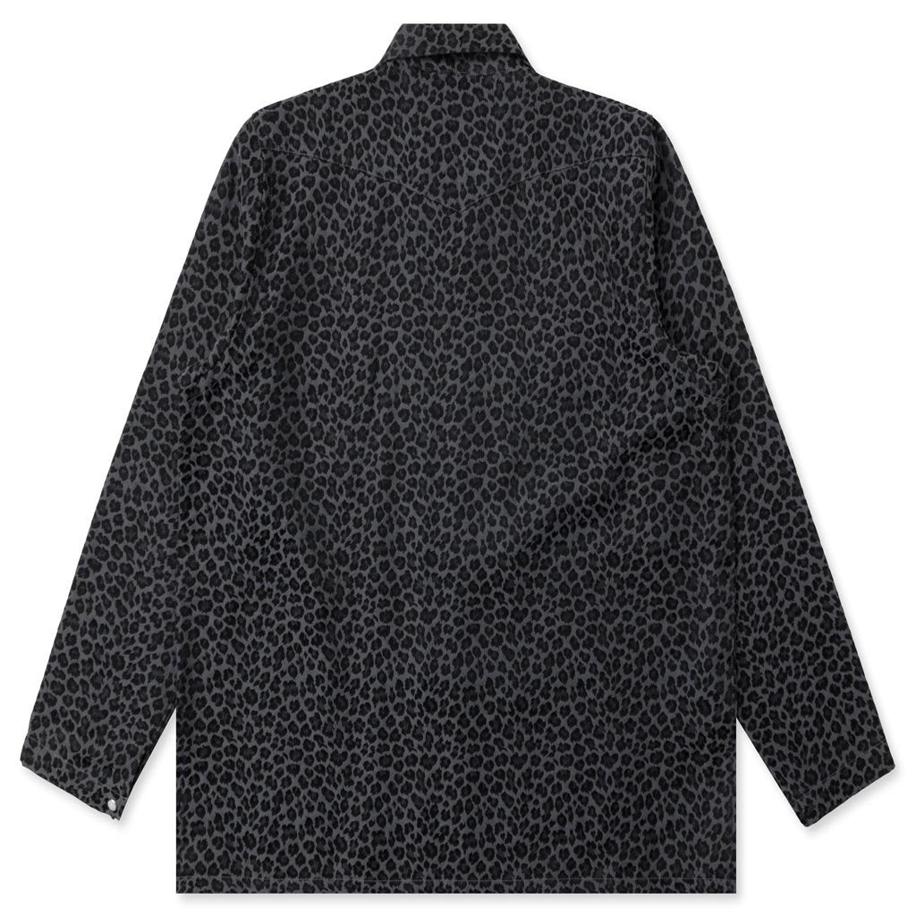 NEEDLES ONE-UP COWBOY SHIRT - CHARCOAL - 2