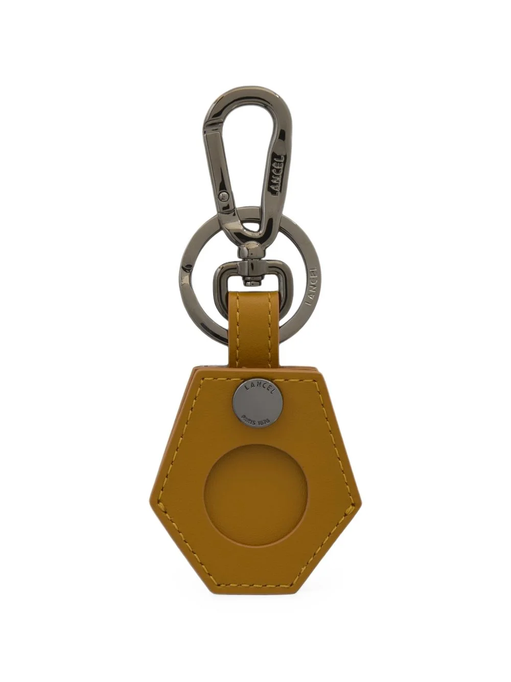 leather AirTag keyring - 1