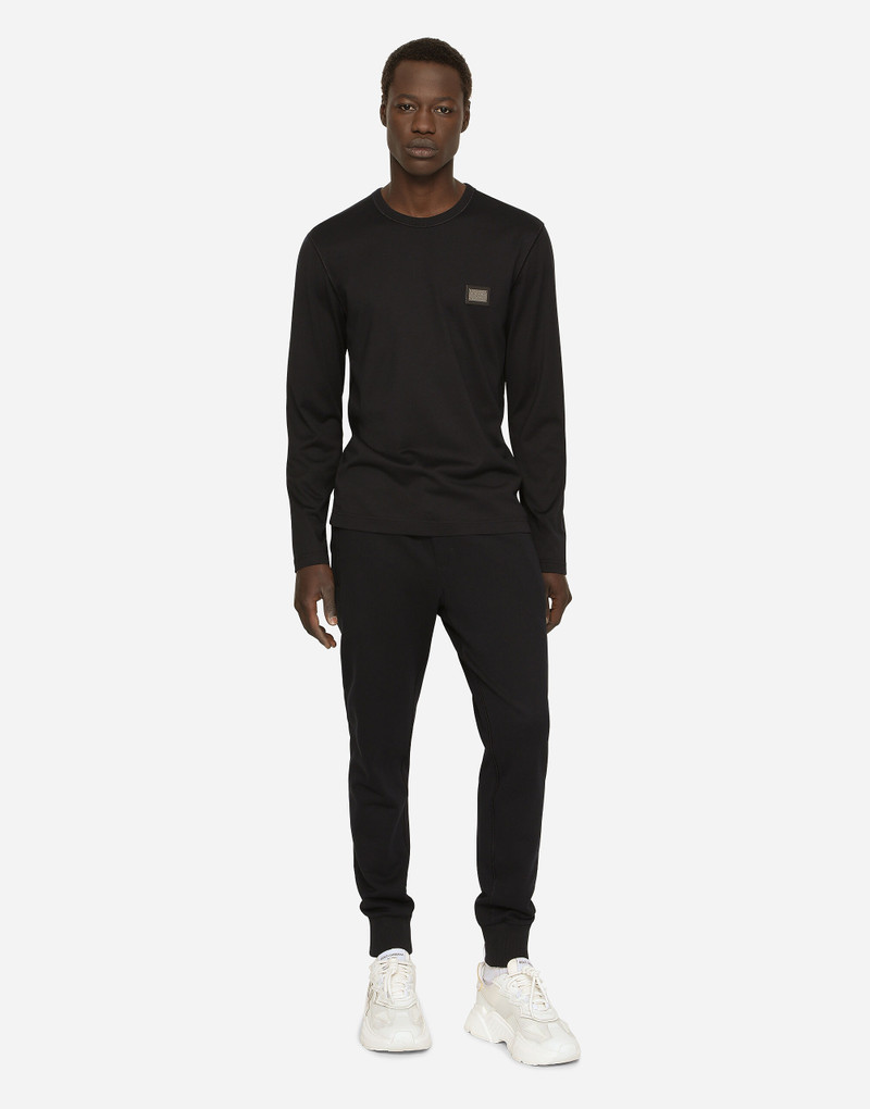 Dolce & Gabbana Jersey jogging pants with branded tag outlook