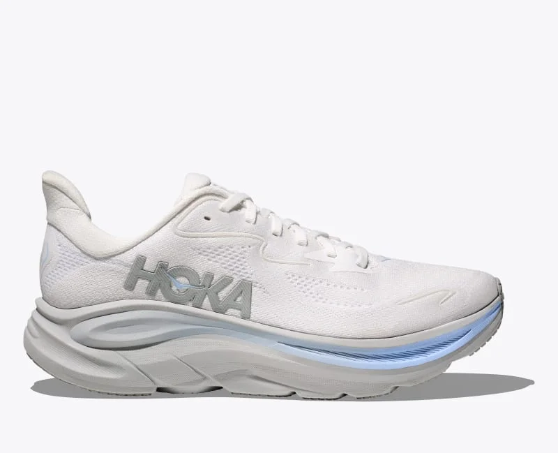Men's Clifton 10 Shoes in White/Glacier Blue - 1