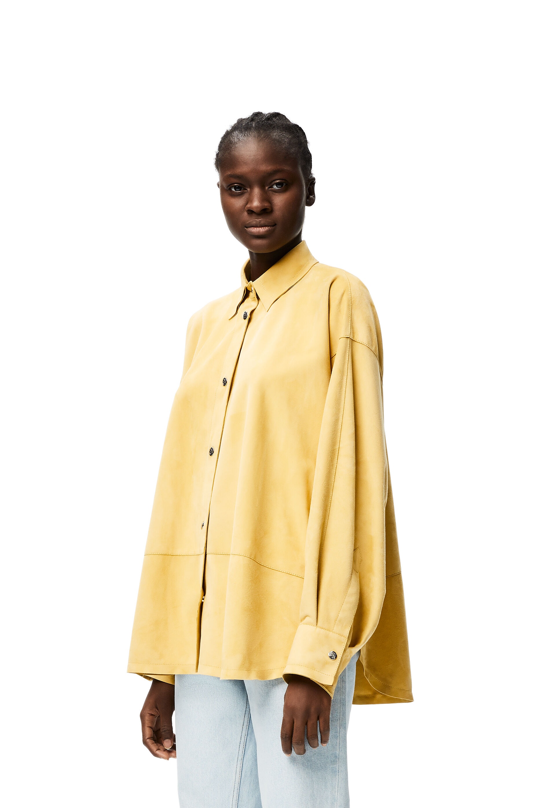 Oversize shirt in suede - 3