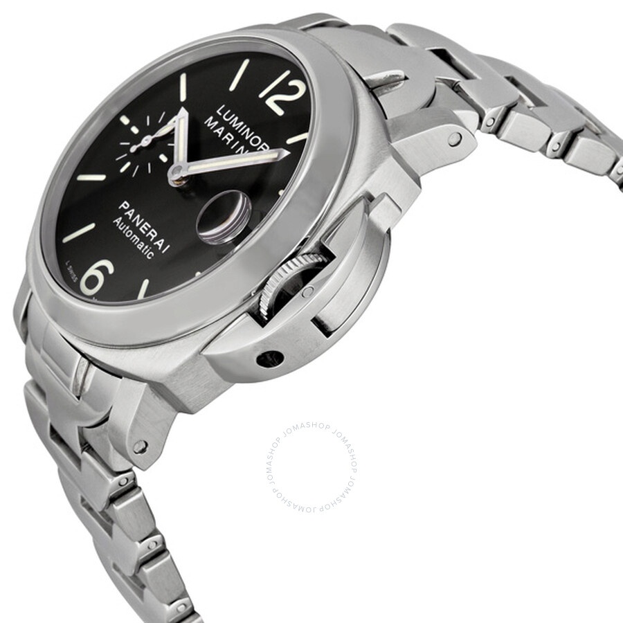 Pre-owned Panerai Luminor Marina Automatica Black Dial Men's Watch PAM00050 - 2