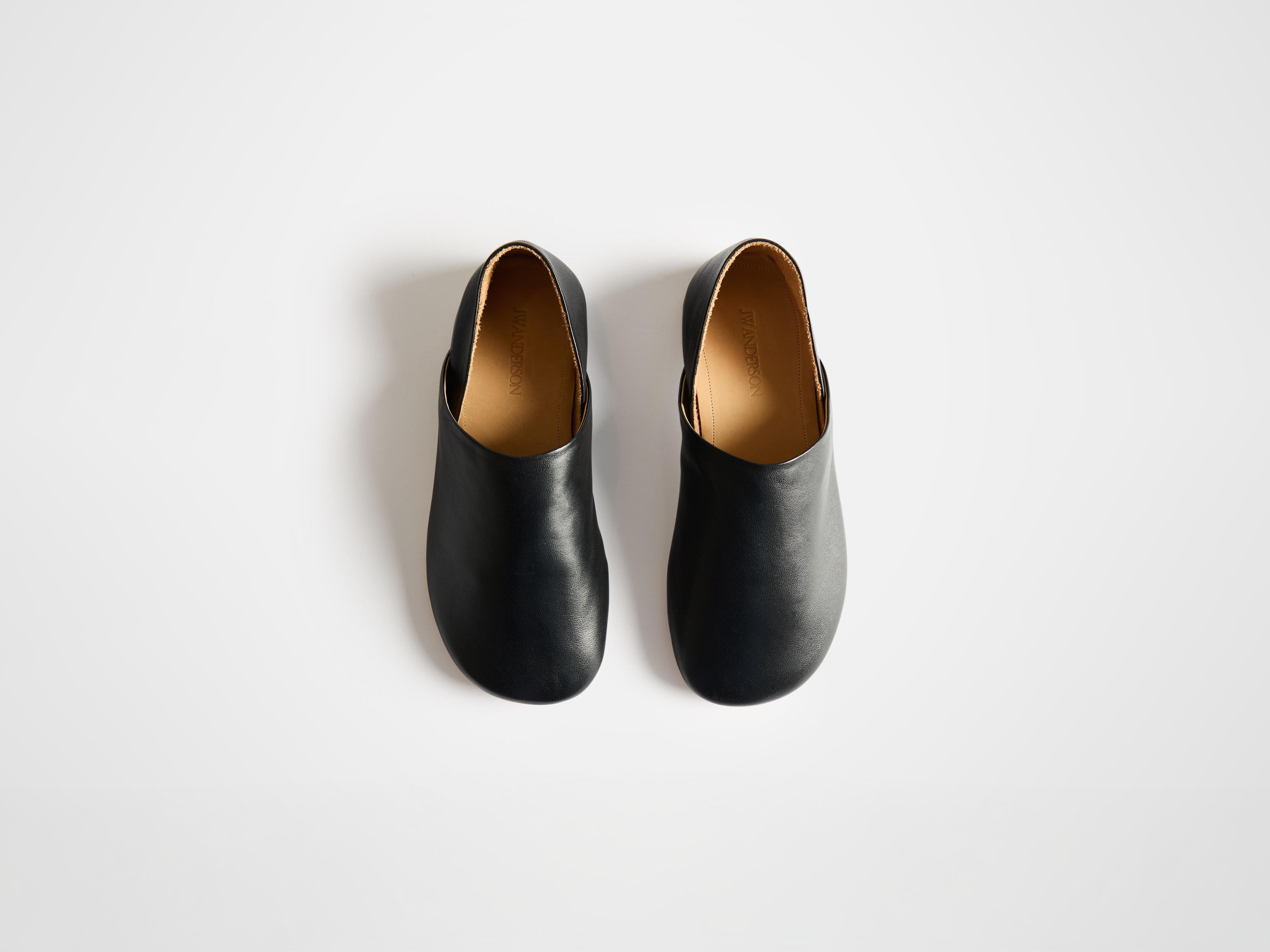 WOMENS SLIPPER MULES IN BLACK - 4