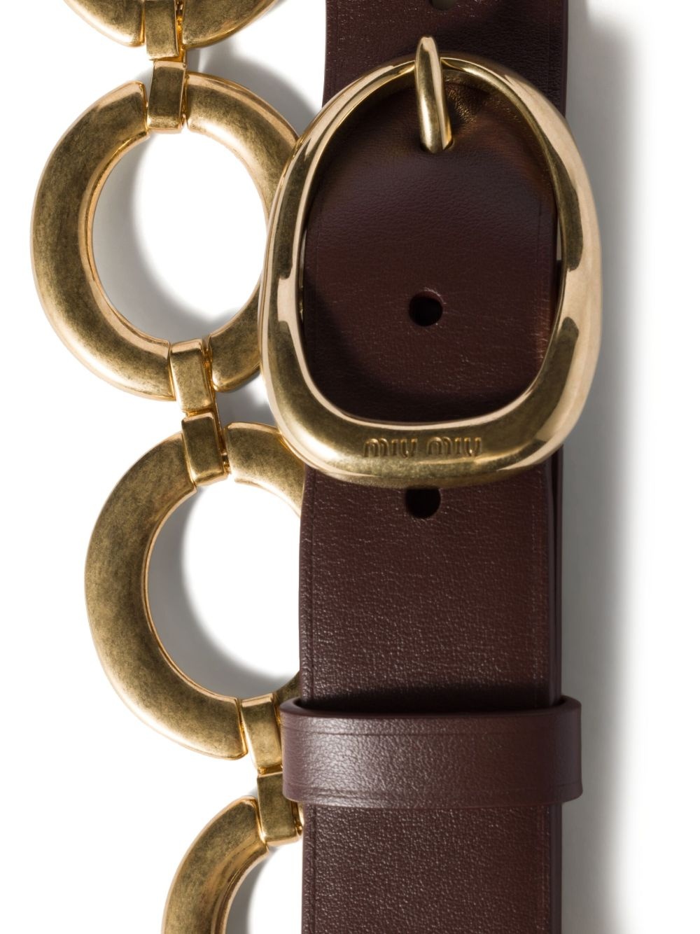 logo-engraved belt - 2