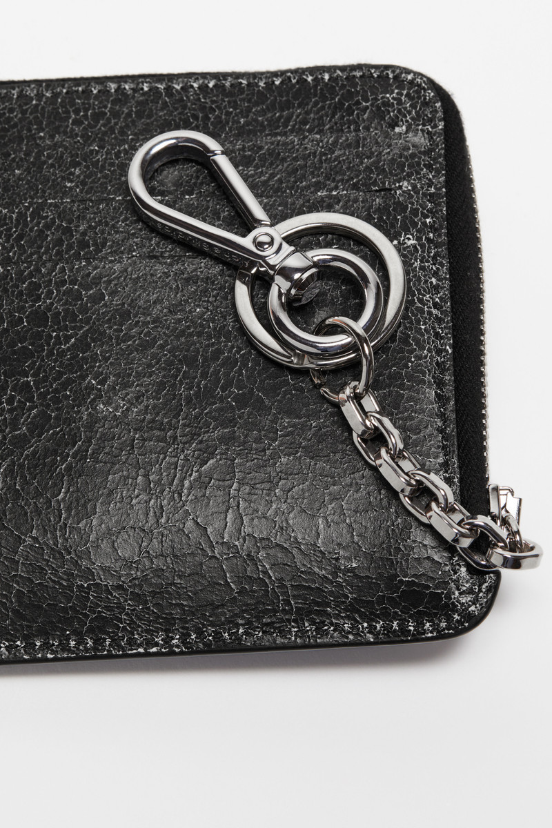 Zip leather wallet - Black 6
