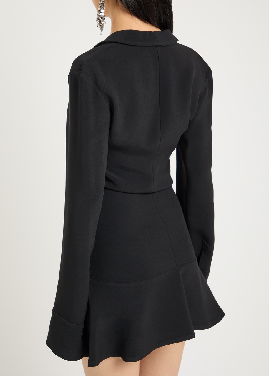 The Attico Gathered Crepe Mini Dress - 3