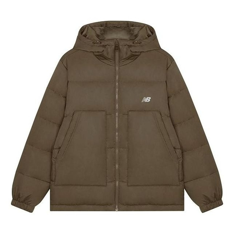 New Balance Casual Puffer Jacket 'Brown' AMJ33328-DHE - 1