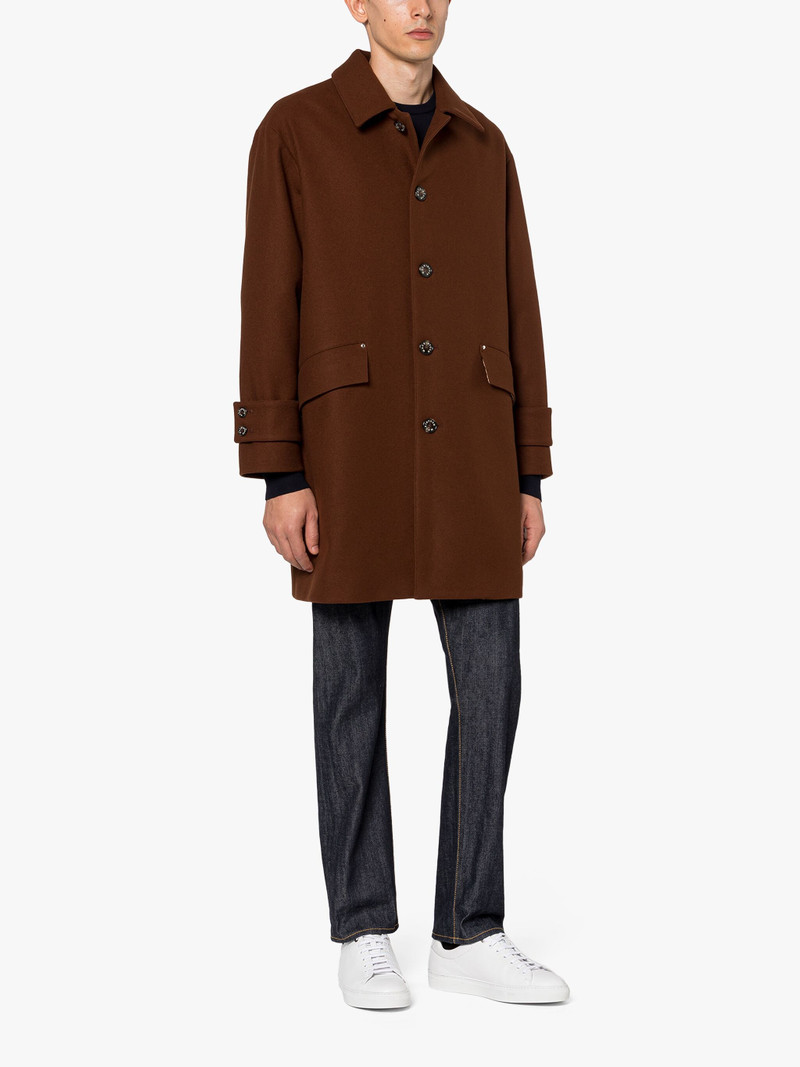 Mackintosh HUMBIE BROWN WOOL OVERCOAT outlook