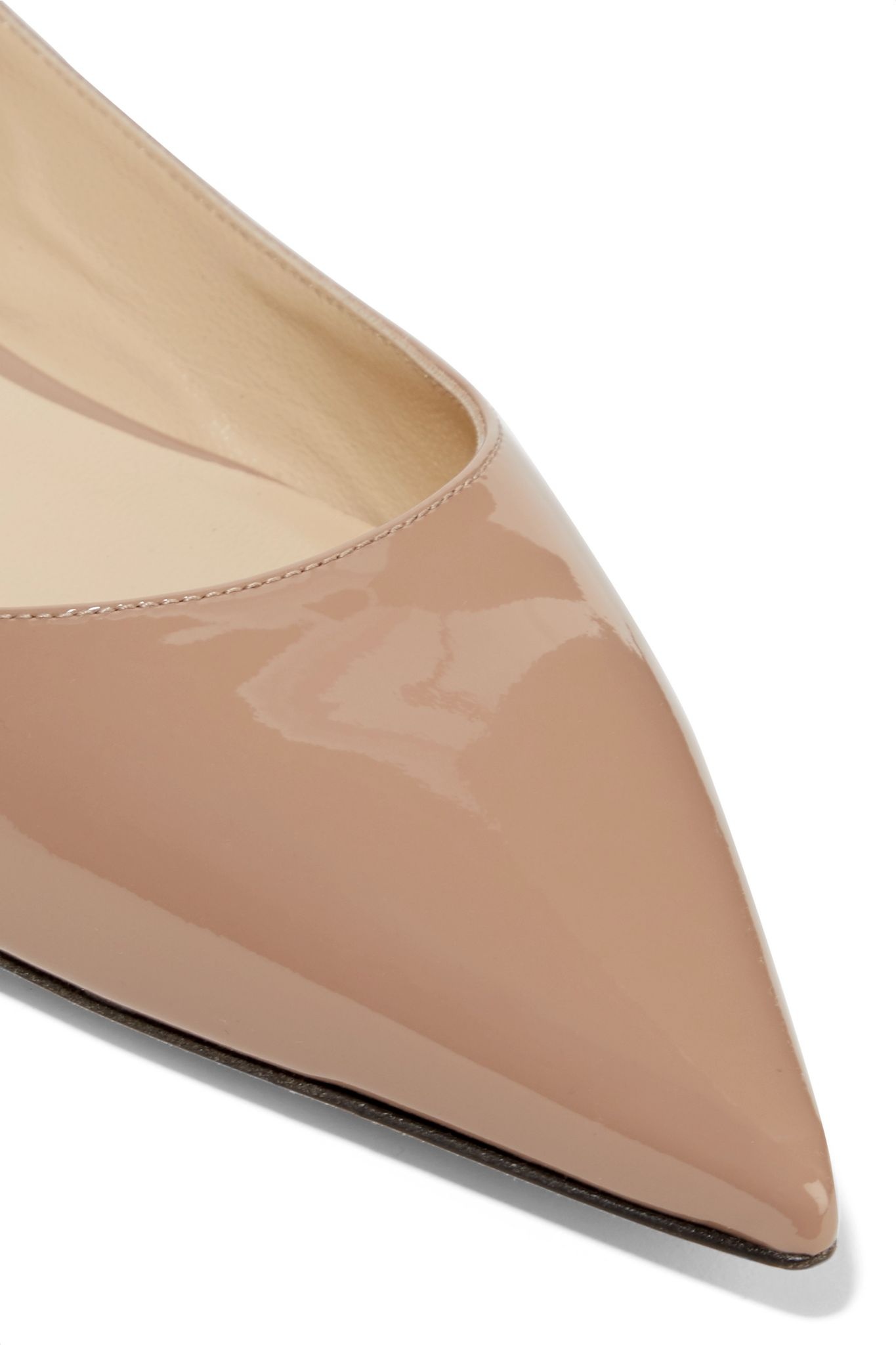 Love patent-leather point-toe flats - 5