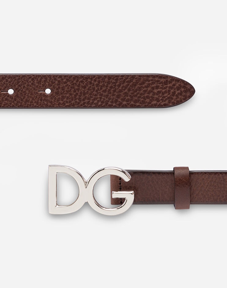 Tumbled leather belt - 2