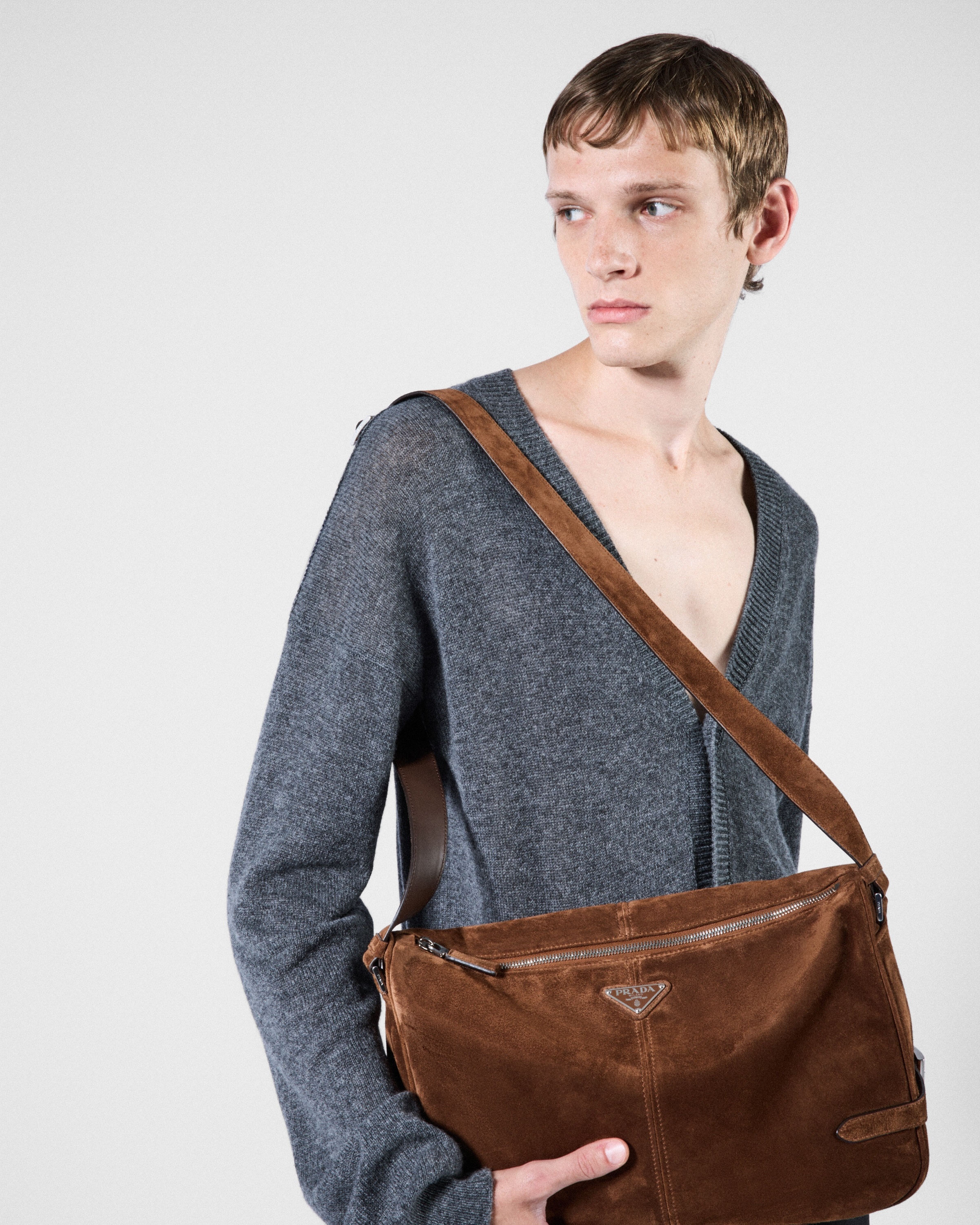 Prada Suede shoulder bag | REVERSIBLE