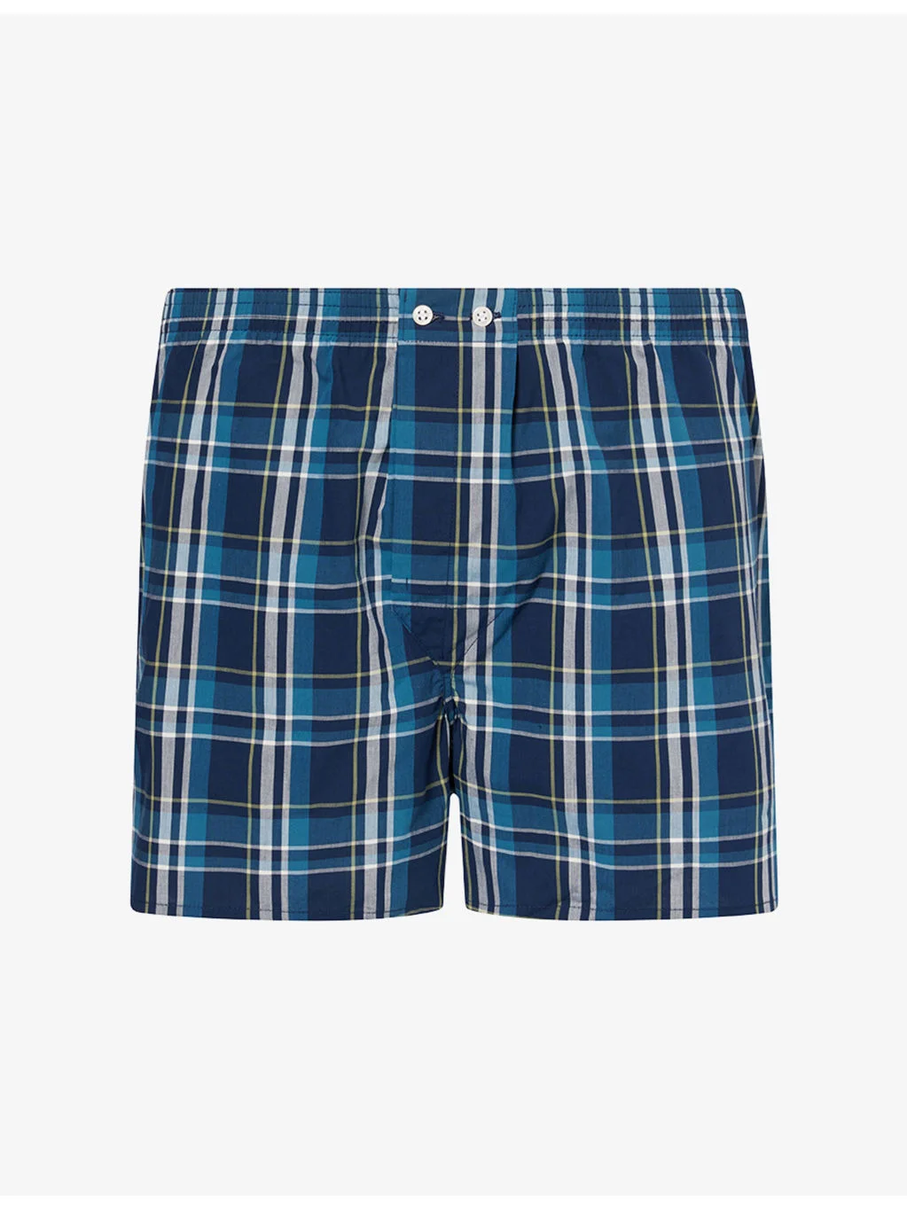 Barker Check-Print Cotton Boxer Shorts - 1