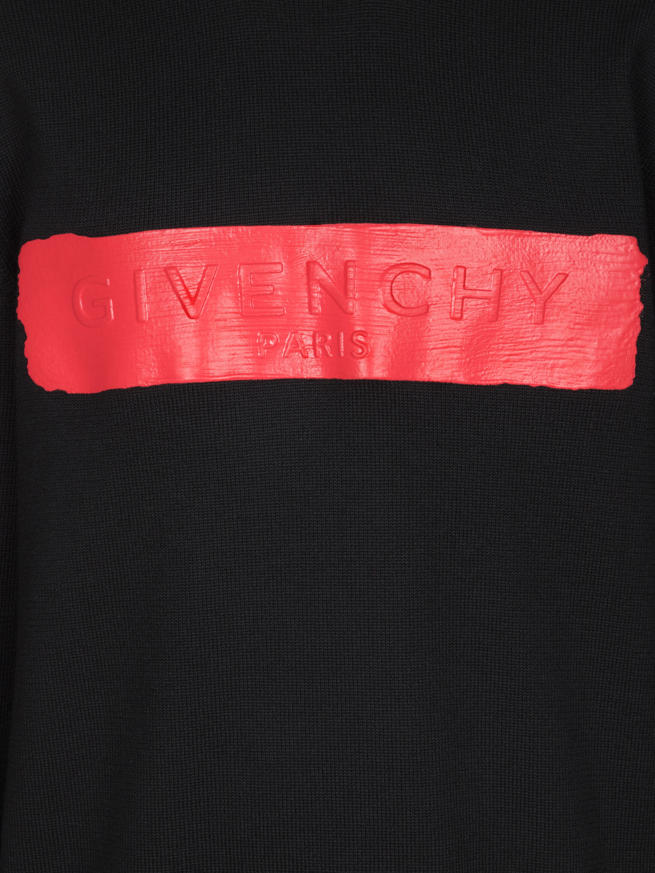 GIVENCHY sweater in wool with latex band - 5