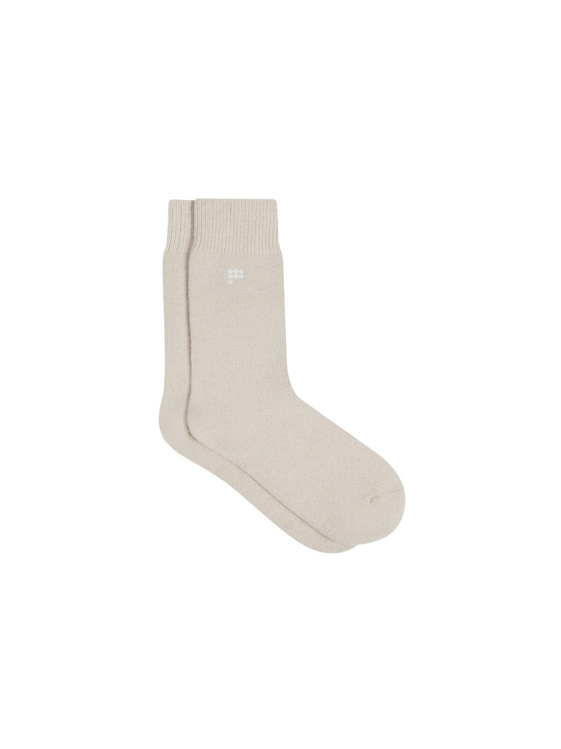 Recycled Cashmere Socks - Oatmeal 1