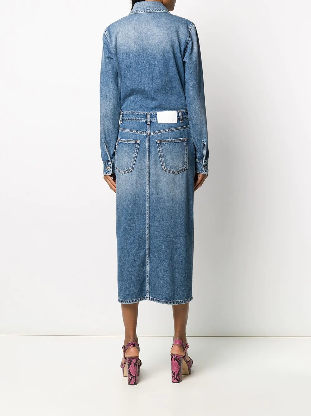 denim shirt dress - 4