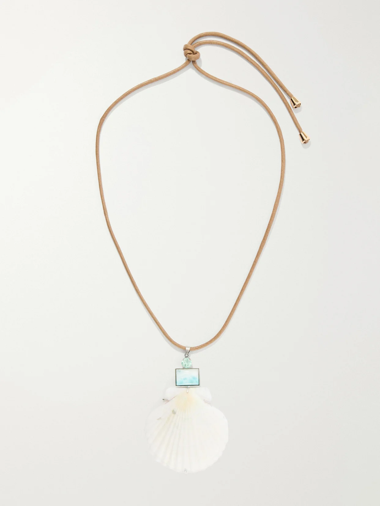 Alisa Silver-tone Shell Necklace - 1
