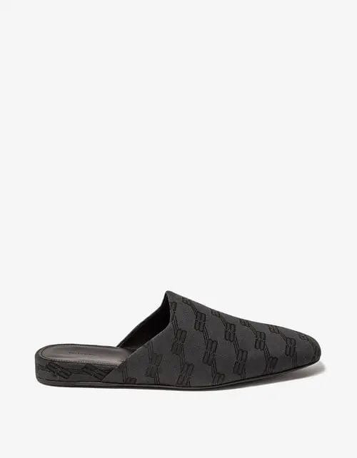 Balenciaga Grey Cosy Mule BB Monogram Sandals - 7