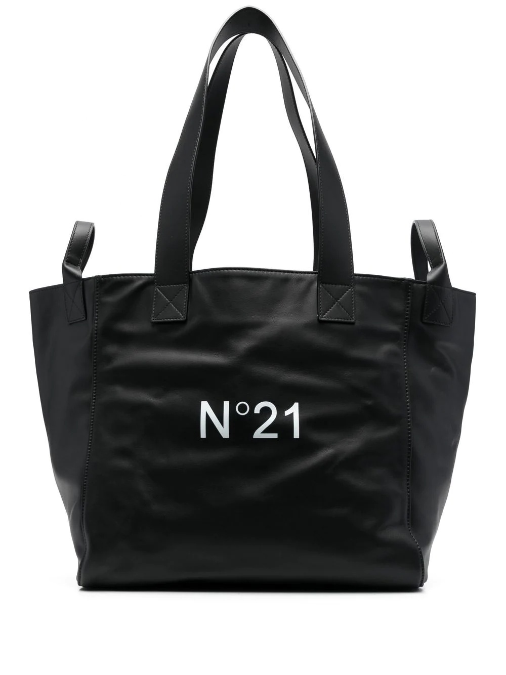 logo-print tote bag - 1