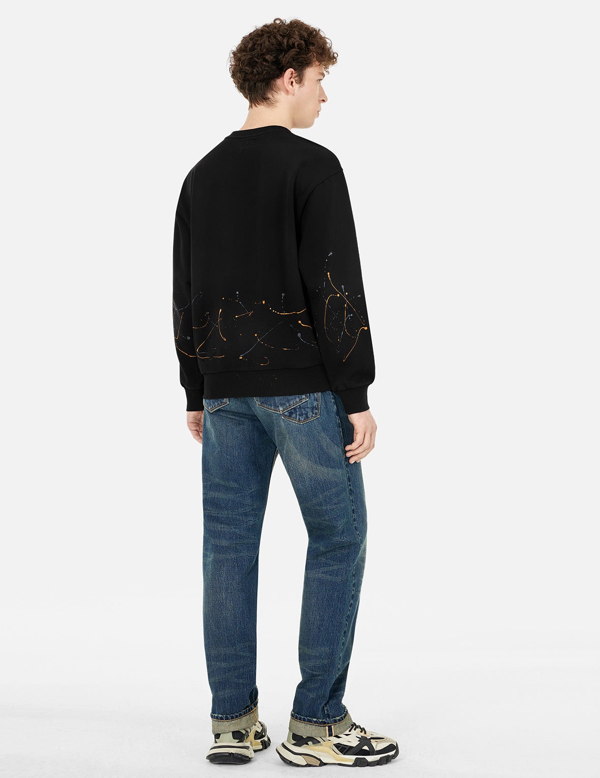 Logo and Seagull Print Relax Fit Sweatshirts - 4