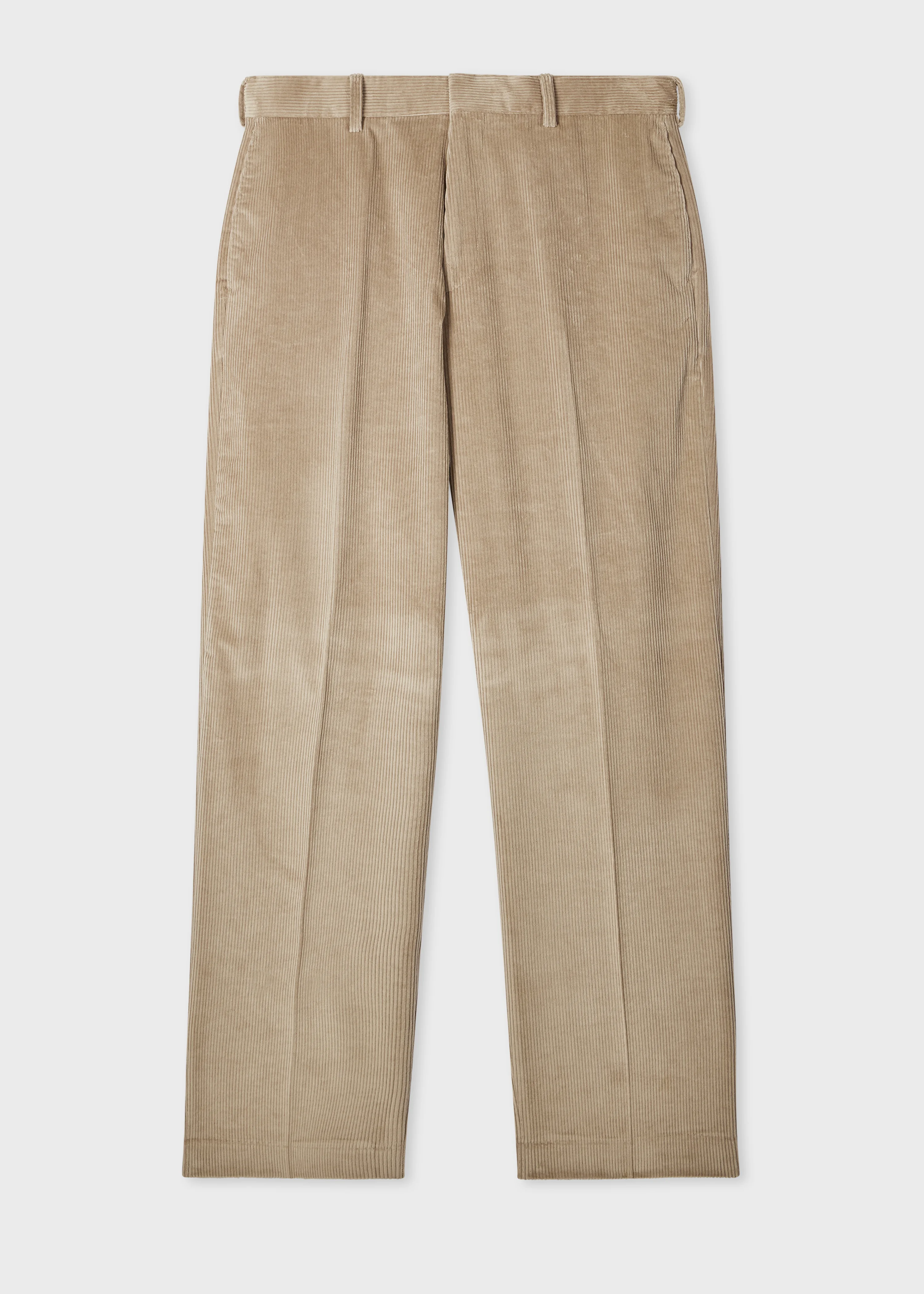 Relaxed-Fit Sand Corduroy Trousers - 1