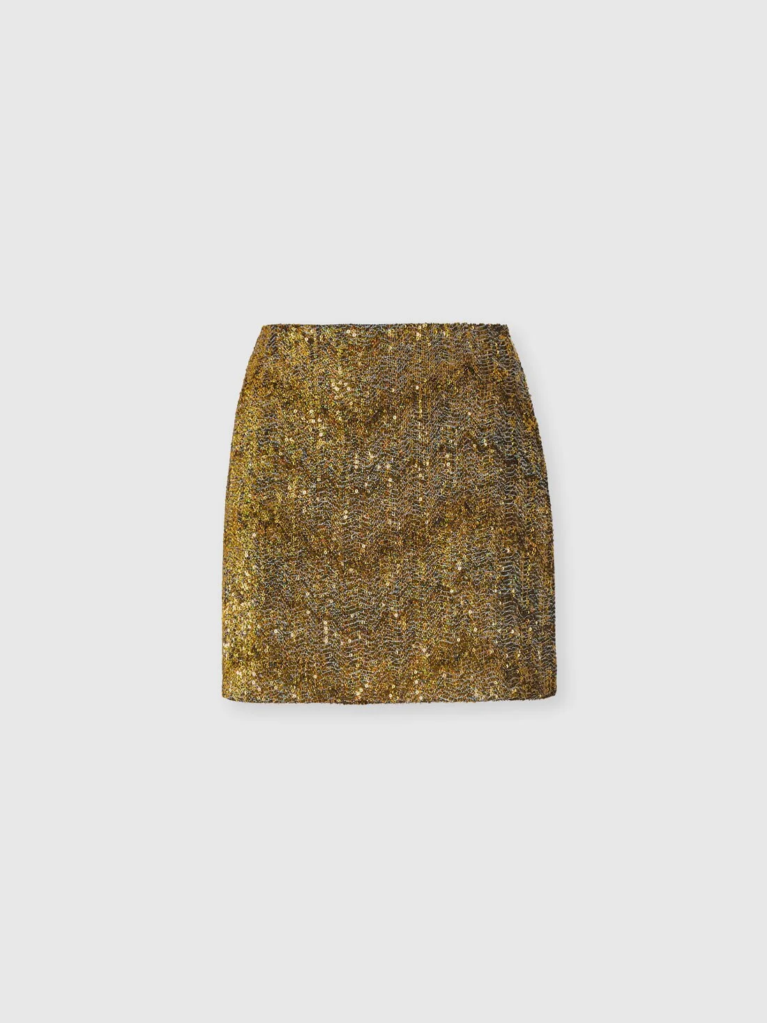 Textured mini skirt with sequins - 1