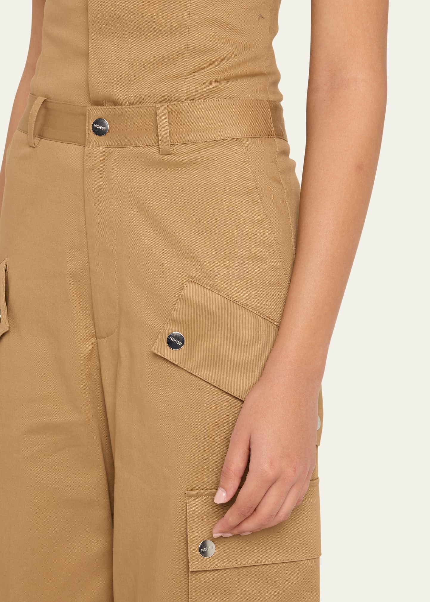 Double Waistband Cargo Pants - 5